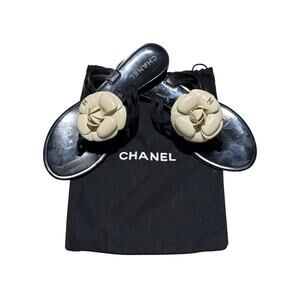 Chanel Camellia Jelly Sandals